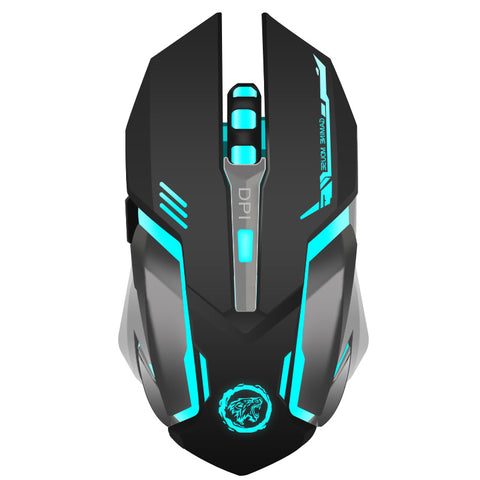 Rechargeable Wireless Gaming Mouse 7-color Backlight Breath Comfort Gamer Mice