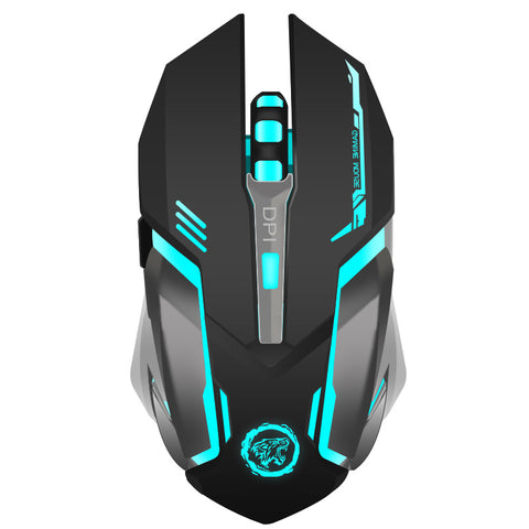 Rechargeable Wireless Gaming Mouse 7-color Backlight Breath Comfort Gamer Mice