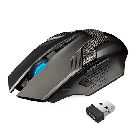 Tecknet Ultimate Professional Optical Computer Wireless Gaming Mouse with USB Nano Receiver,Premium 4000DPI Sensor,8 Button