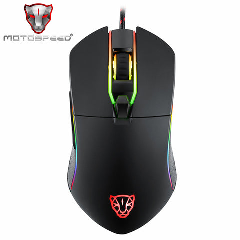 Motospeed V30 3500DPI Resolution 1.8m Wired USB Gaming Mouse 6DPI Adjustable