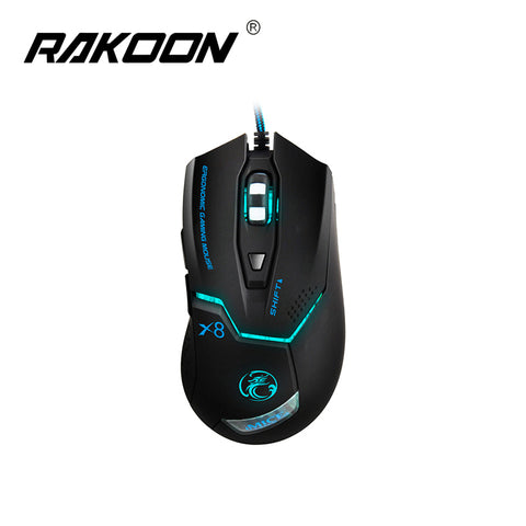 Rakoon High Quality X8 Wired Gaming Mouse PC Laptop Computer Professional Gamer