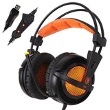 SADES A6 7.1 Stereo headphones 2.2m USB Cable Gaming headset with Mic Voice