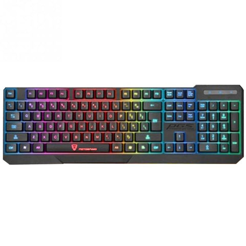 Hot Motospeed K70 Black Silicone 7-Color LED Backlight 104 Keys Fast Speed