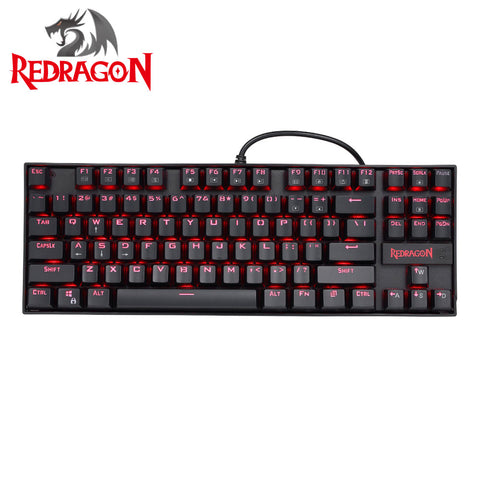 REDRAGON K552 Gaming Mechanical Wired Keyboard Splash-proof Water Red Backlight