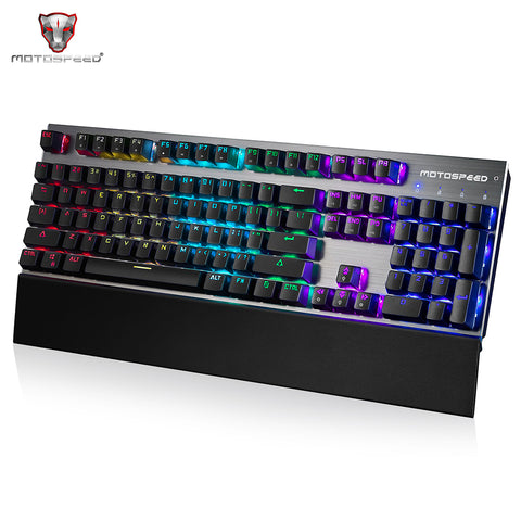 MOTOSPEED CK108 Russian English Version Mechanical Gaming Keyboard Anti-ghosting