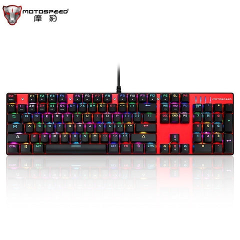 MOTOSPEED Inflictor CK104 Russian Mechanical Keyboard Ergonomic Wired