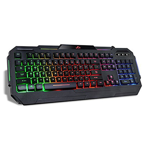 Original Rii RK903 Wired Mechanical Gaming Keyboards Colorful LED Backlight