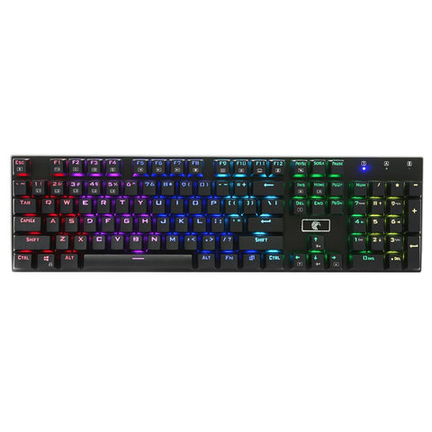 Generic Z-88 RGB Backlit 104 Keys Mechanical Gaming Keyboard with Blue Switches