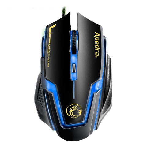 APEDRA A9 Wired Gaming Mouse 3200DPI USB Optical Mouse 6 Buttons